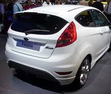 The back of a Ford Fiesta