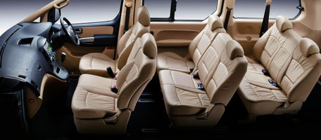 Interior of Minivan