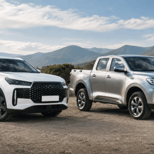 Two of the most common chinese cars in the Pace Car Rental fleet to augment the article that speaks about long term chinese car rental.